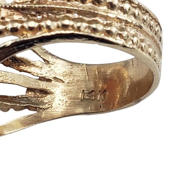 14 Karat Yellow Gold Cameo Ring Size 5.5 #18973 - Picture 6 of 8